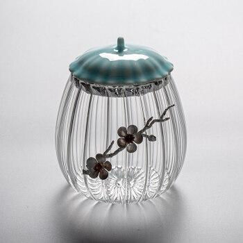 Glass sugar jar